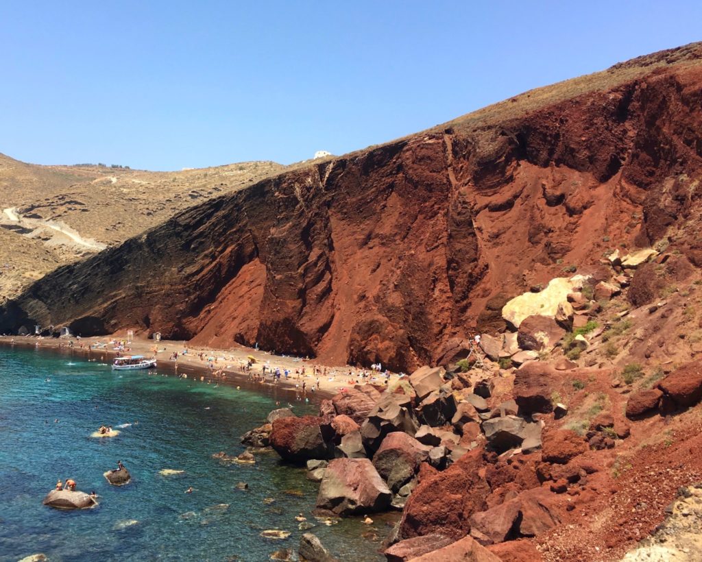 Red Beach in Santorini, Greece