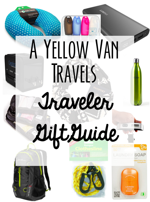 A yellow van travels travel gift guide