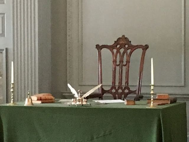 Sunrise chair at Independence Hall