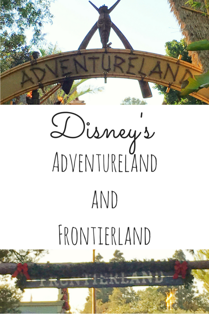 Adventure land and Frontierland at Disneyland 