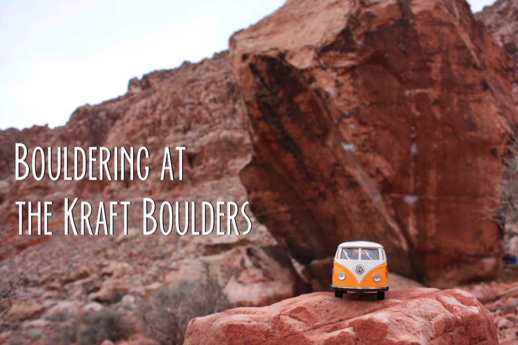 Kraft Boulders Title Card with Yellow Van