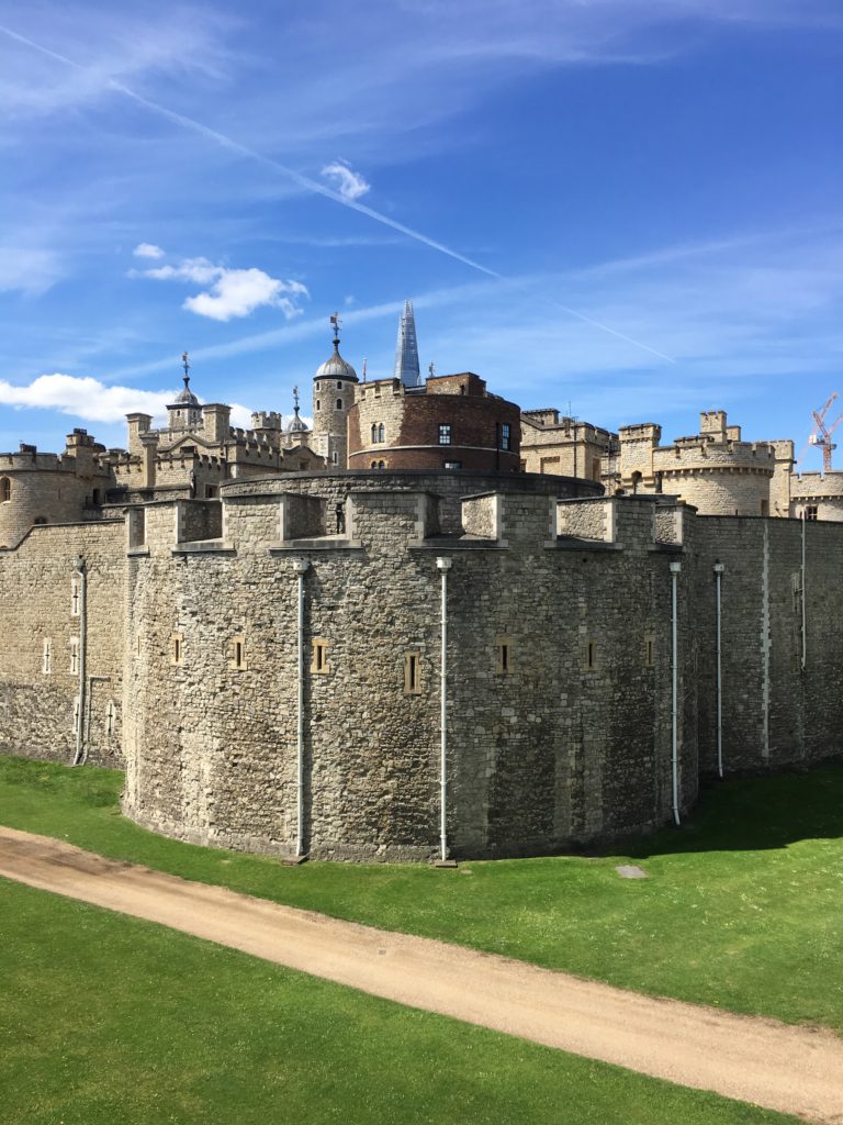 Outside wall of the Tower of London