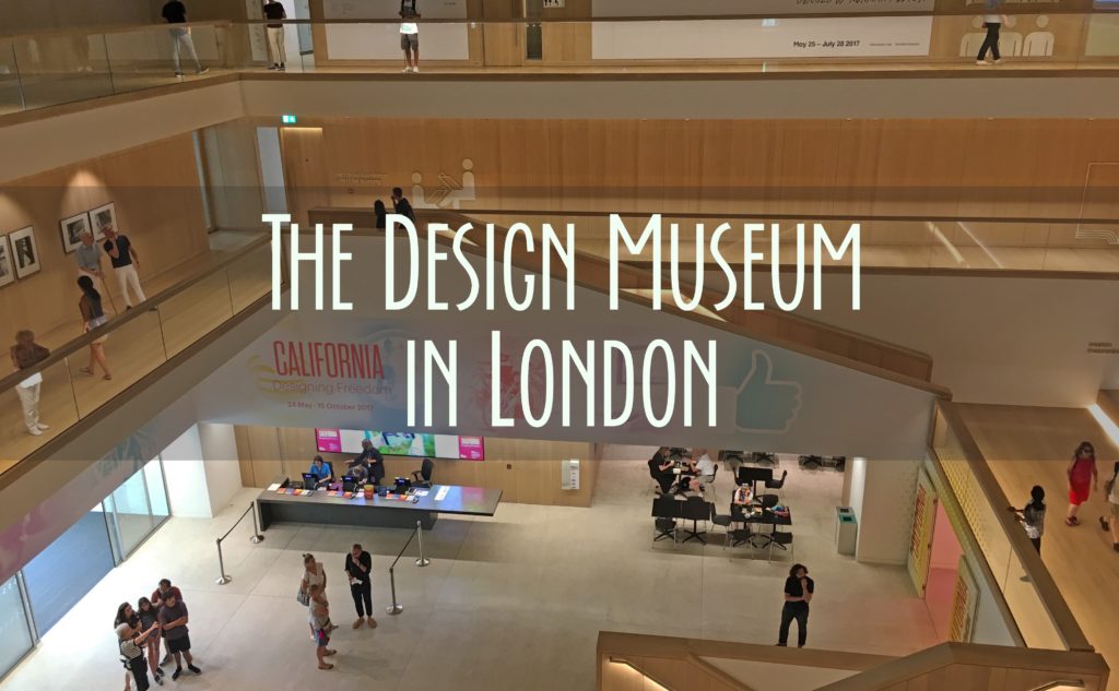 a title card that says "The Design Museum in London"