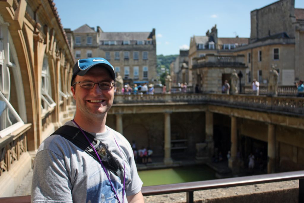 Ben at the Roman Baths in Bath