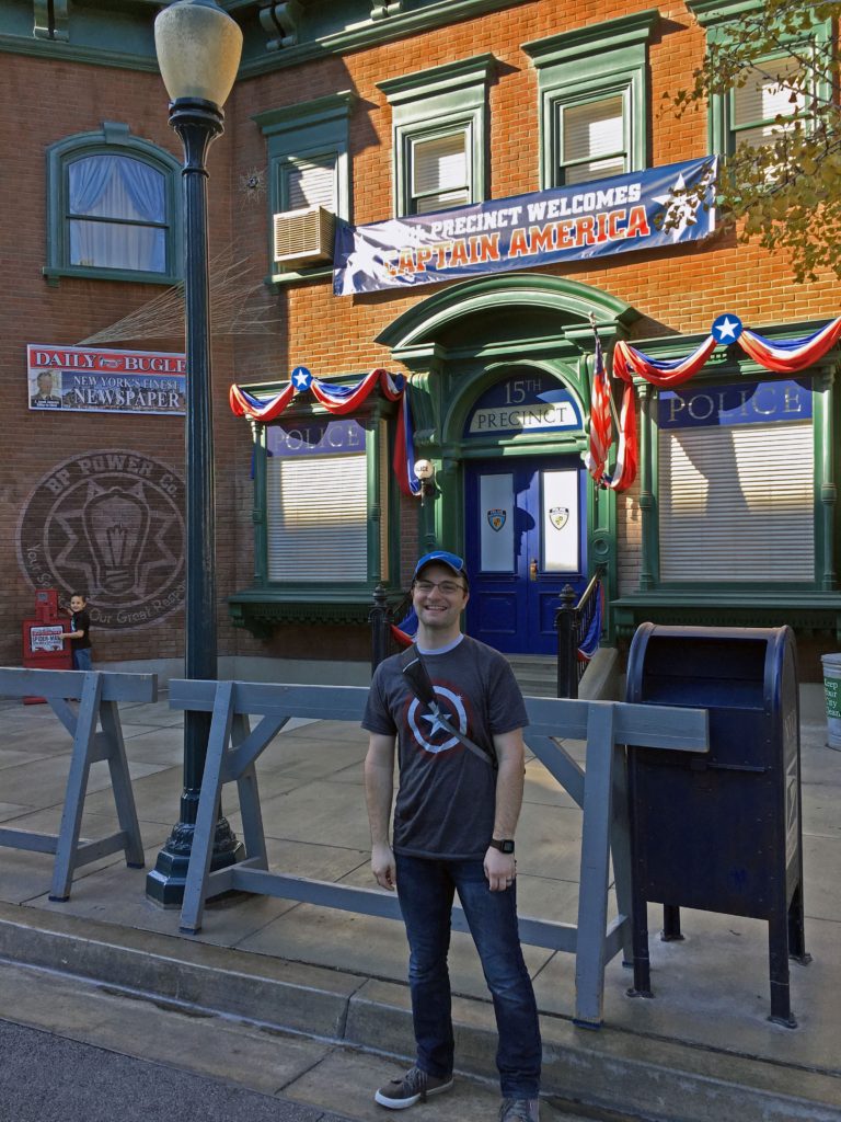 Ben at the Hollywood Land police station