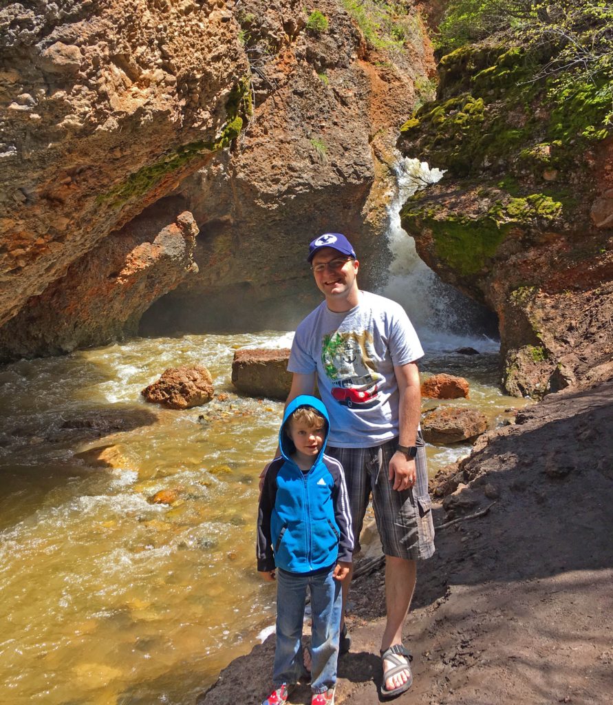 Ben and Nephew at Grotto Falls