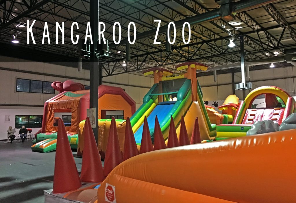 Title card showing the area of the kangaroo zoo