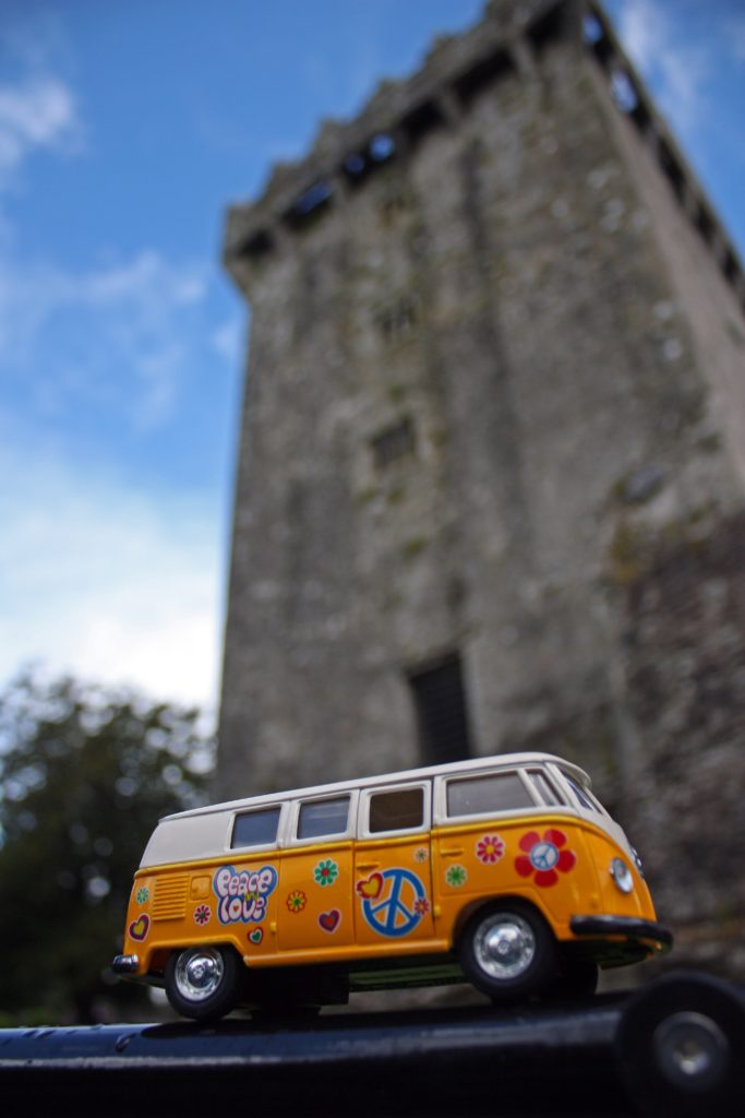 The Yellow Van outside Blarney Castle