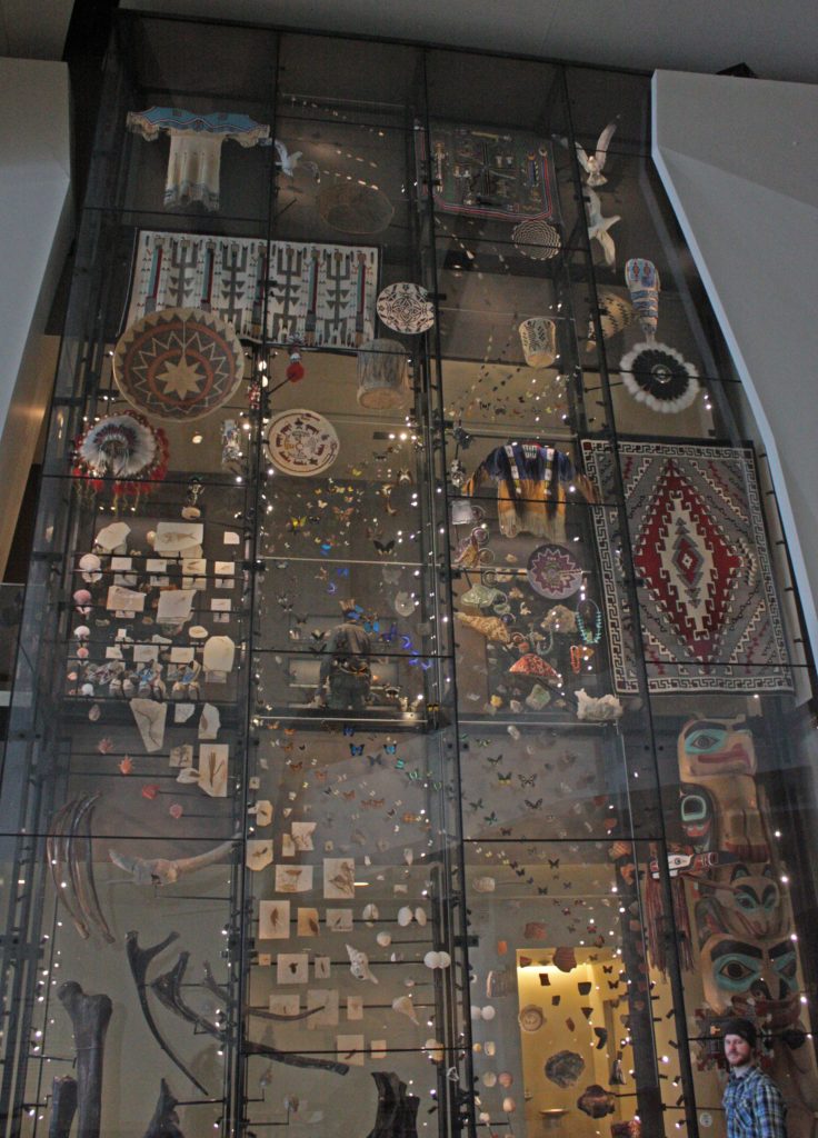 A wall of artifacts