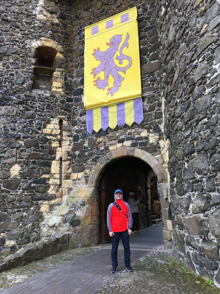 Ben at the entrance to Carrickfergus Castle