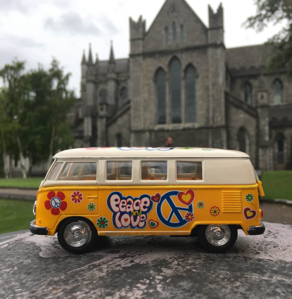 Van outside St. Patrick's Cathedral