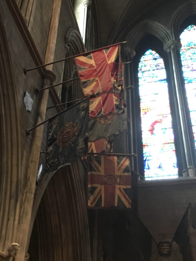 Old flags at St. Patrick's Cathedral