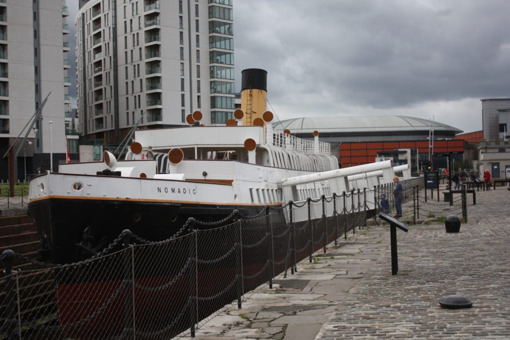 SS Nomadic outside Titanic Belfast Museum