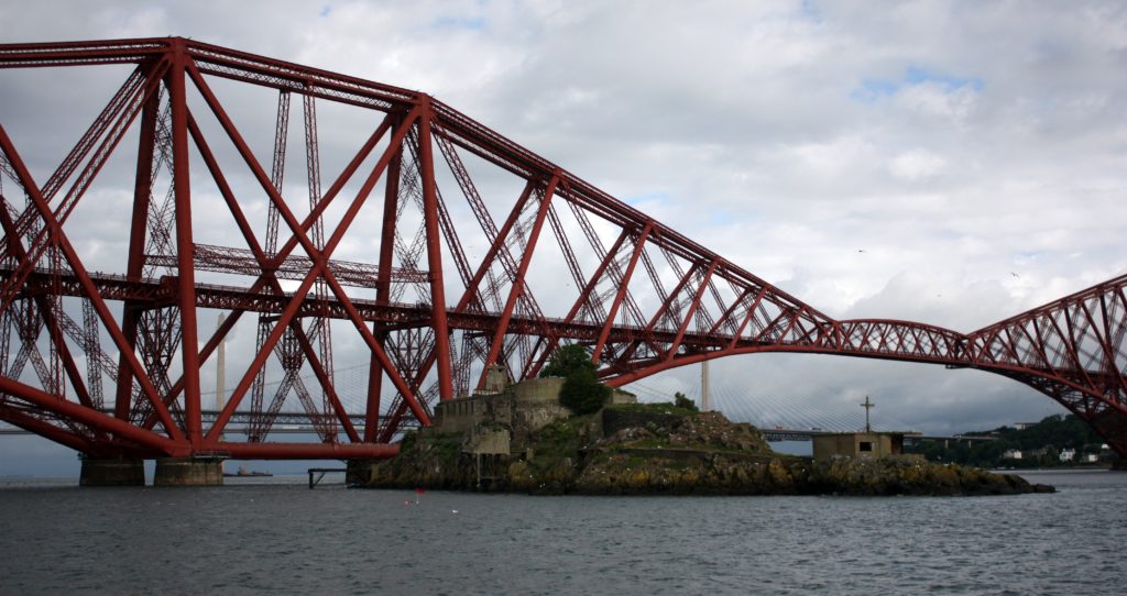 The bridge and island at South Queensferry