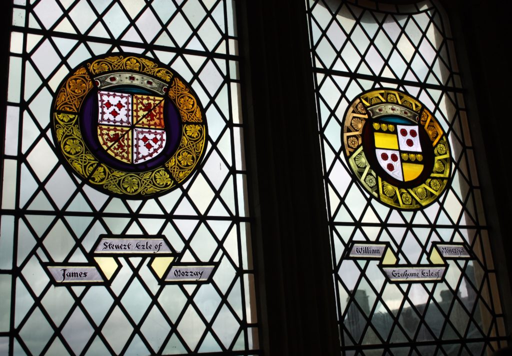 Stain glass circles at Stirling Castle