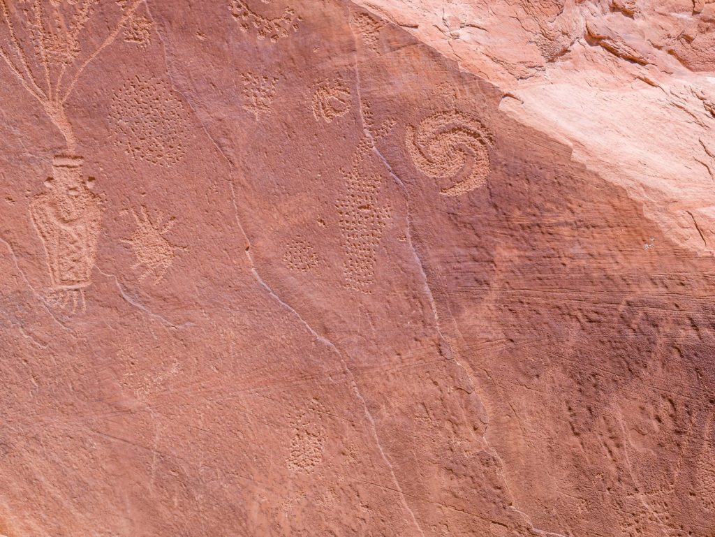 Dot art Petroglyphs at Dinosaur National Monument