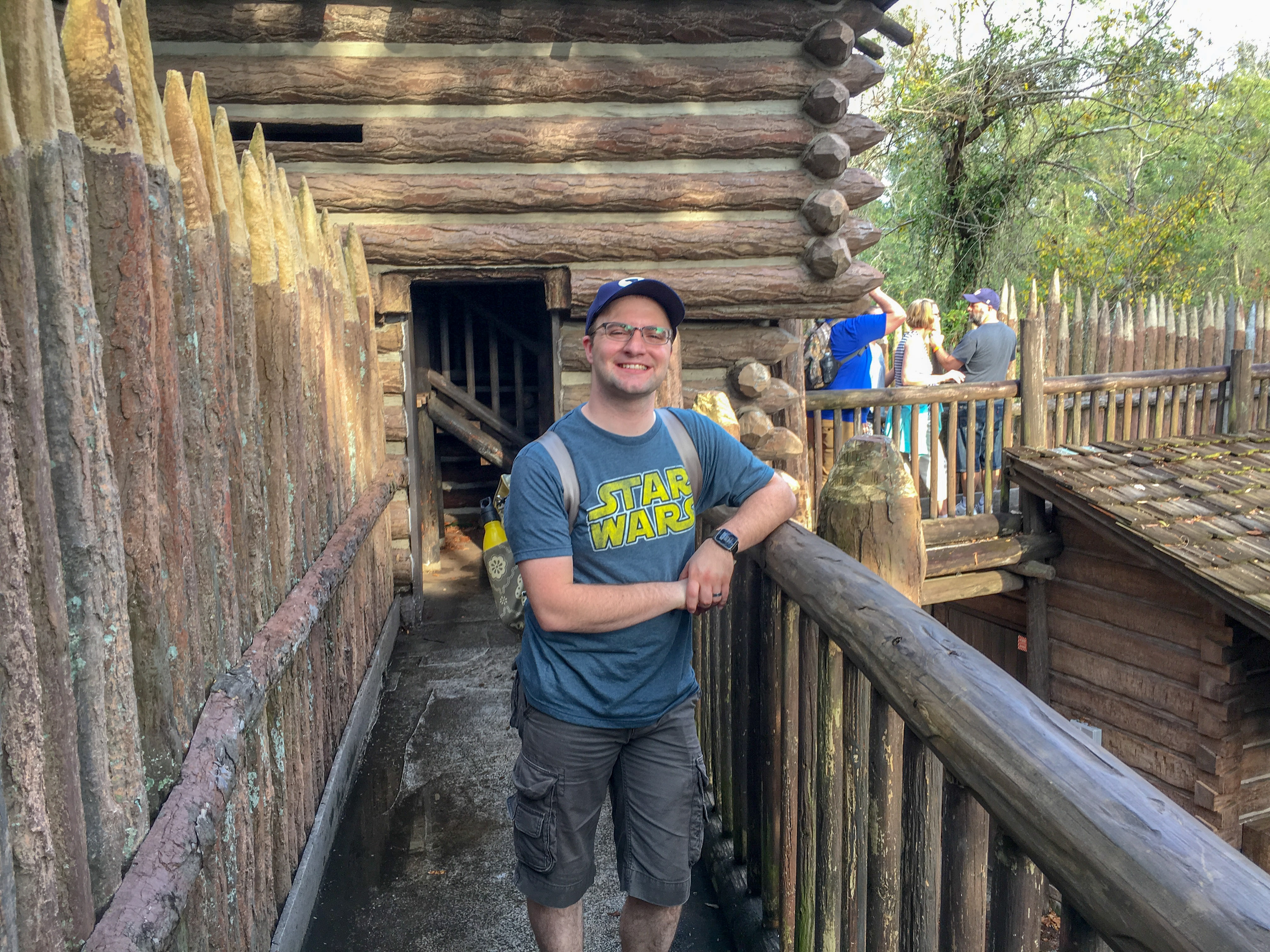 Ben at The fort on Tom Sawyer Island