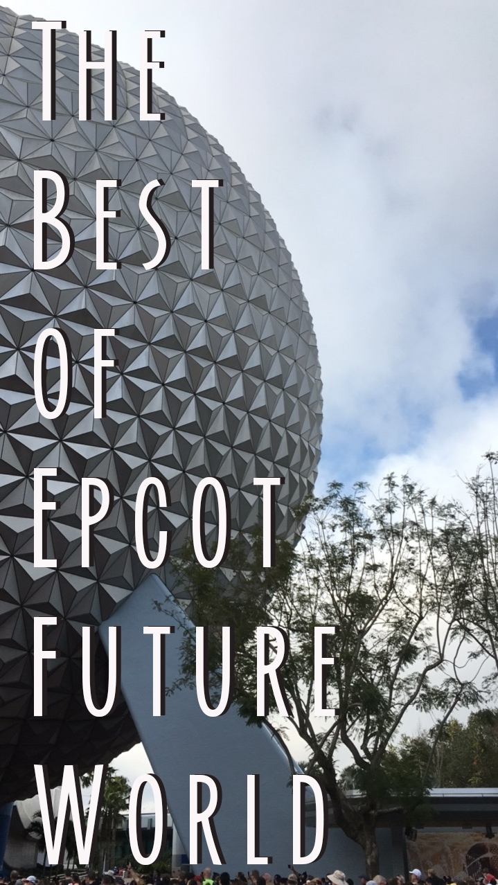 Title card with Spaceship earth and text saying the Best of Epcot Future World