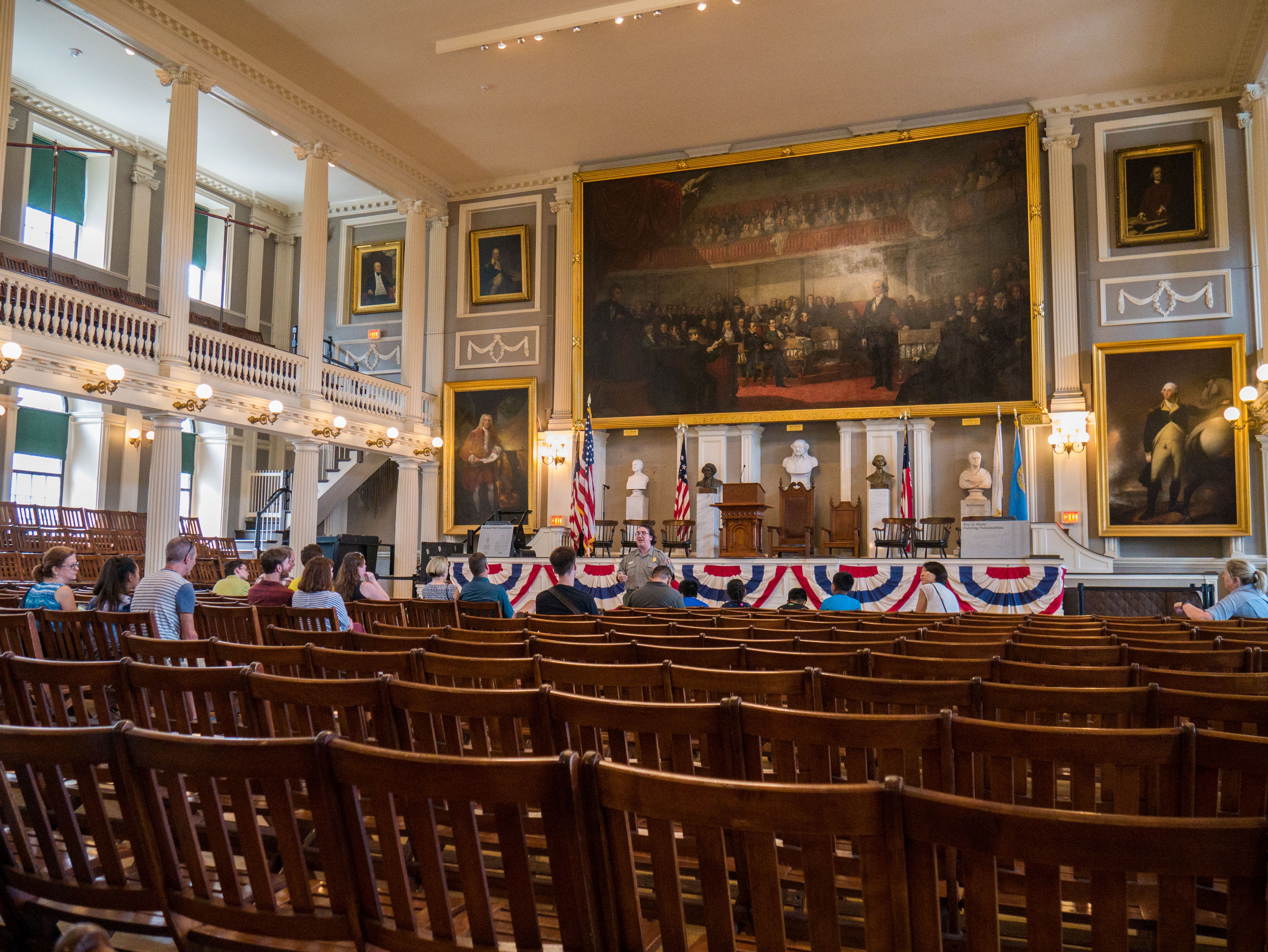 The upper level of Faneuil Hall