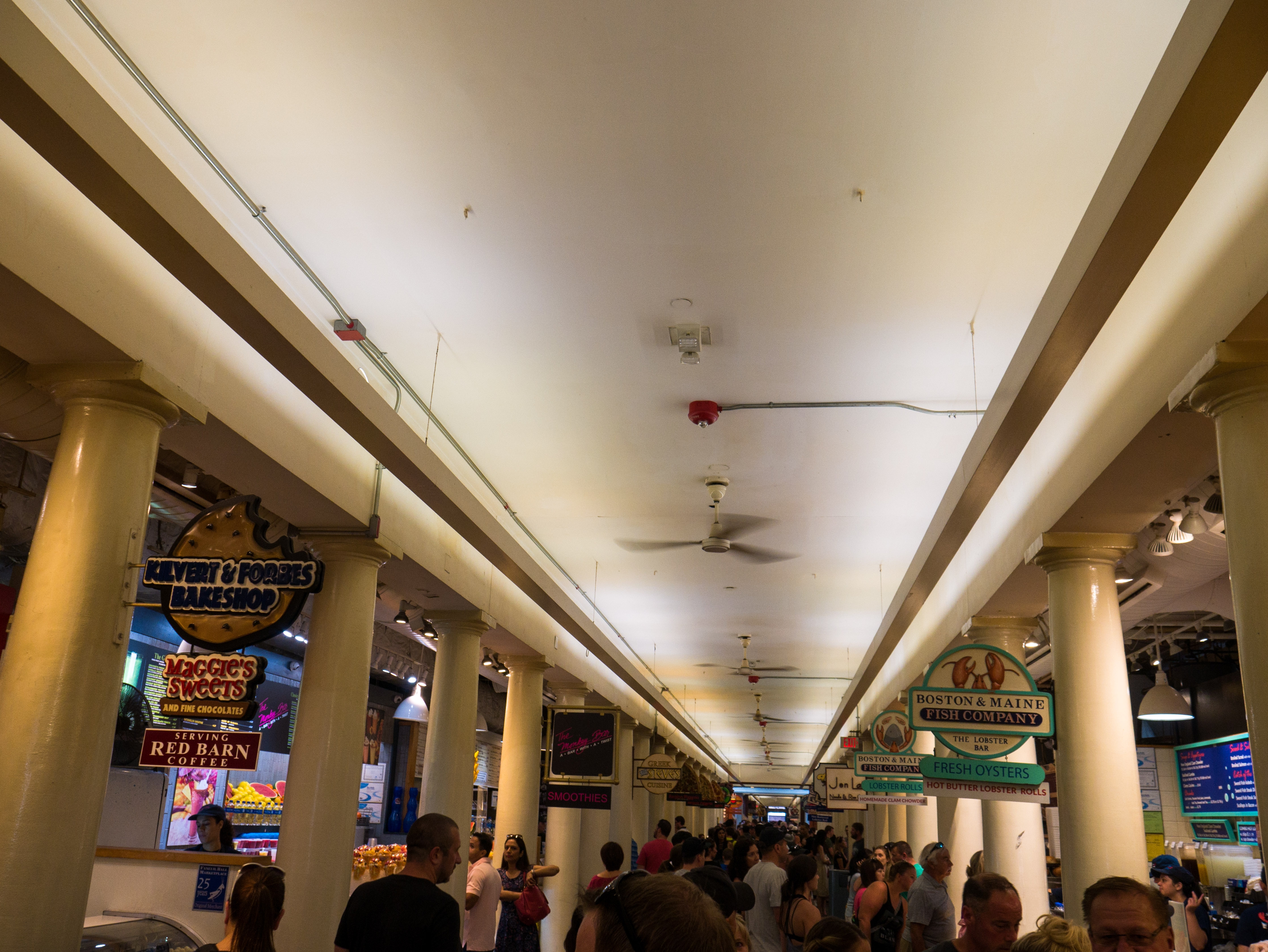 The inside of Quincy Market