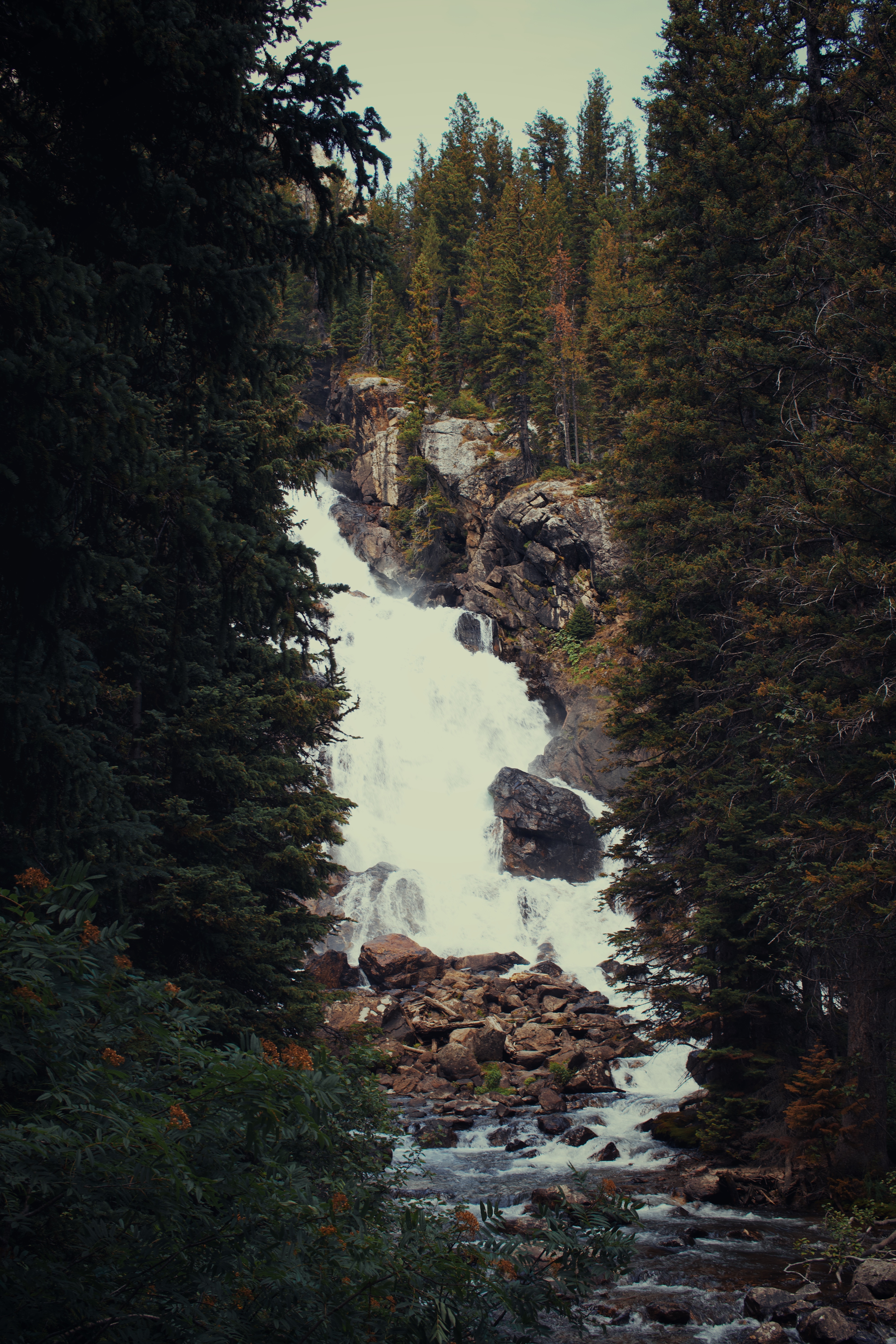 Hidden Falls at Jenny Lake in Grand Teton National Park