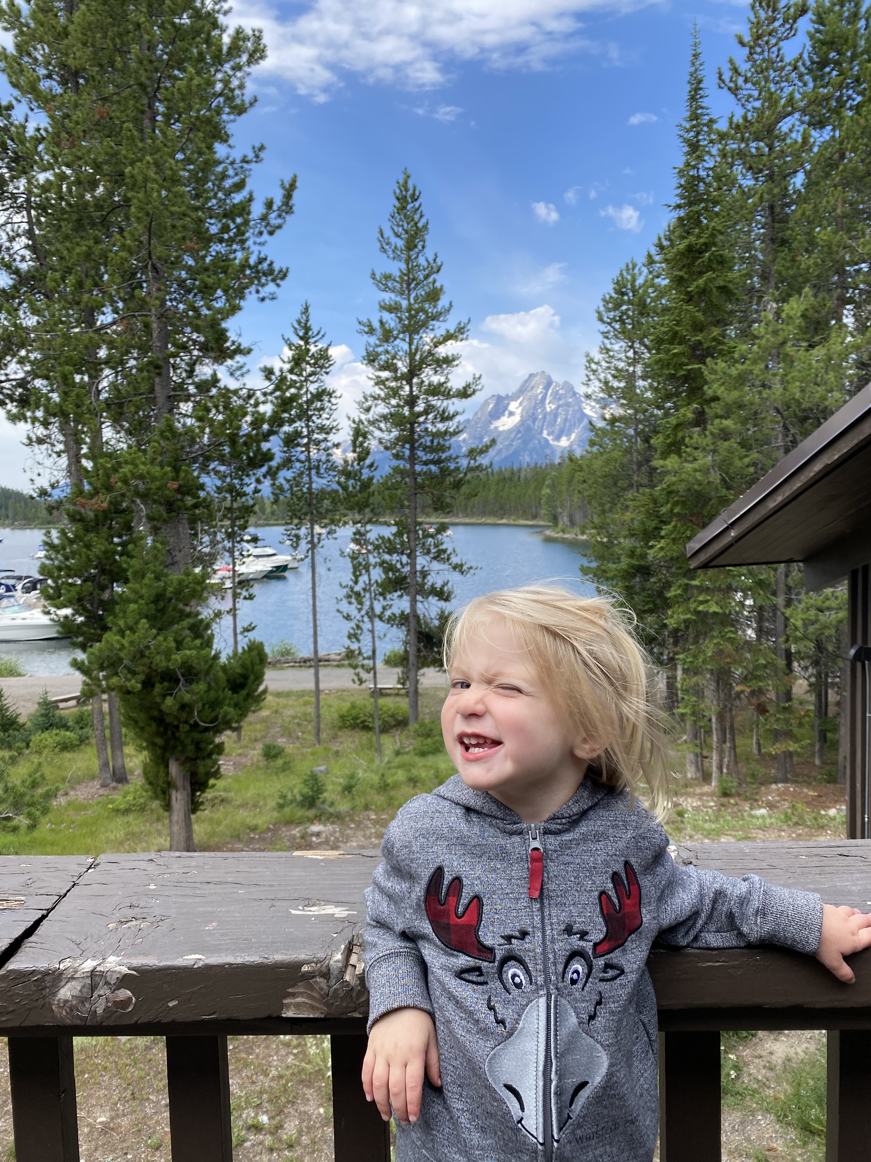View from the Colter Bay visitor center at Grand Teton National Park