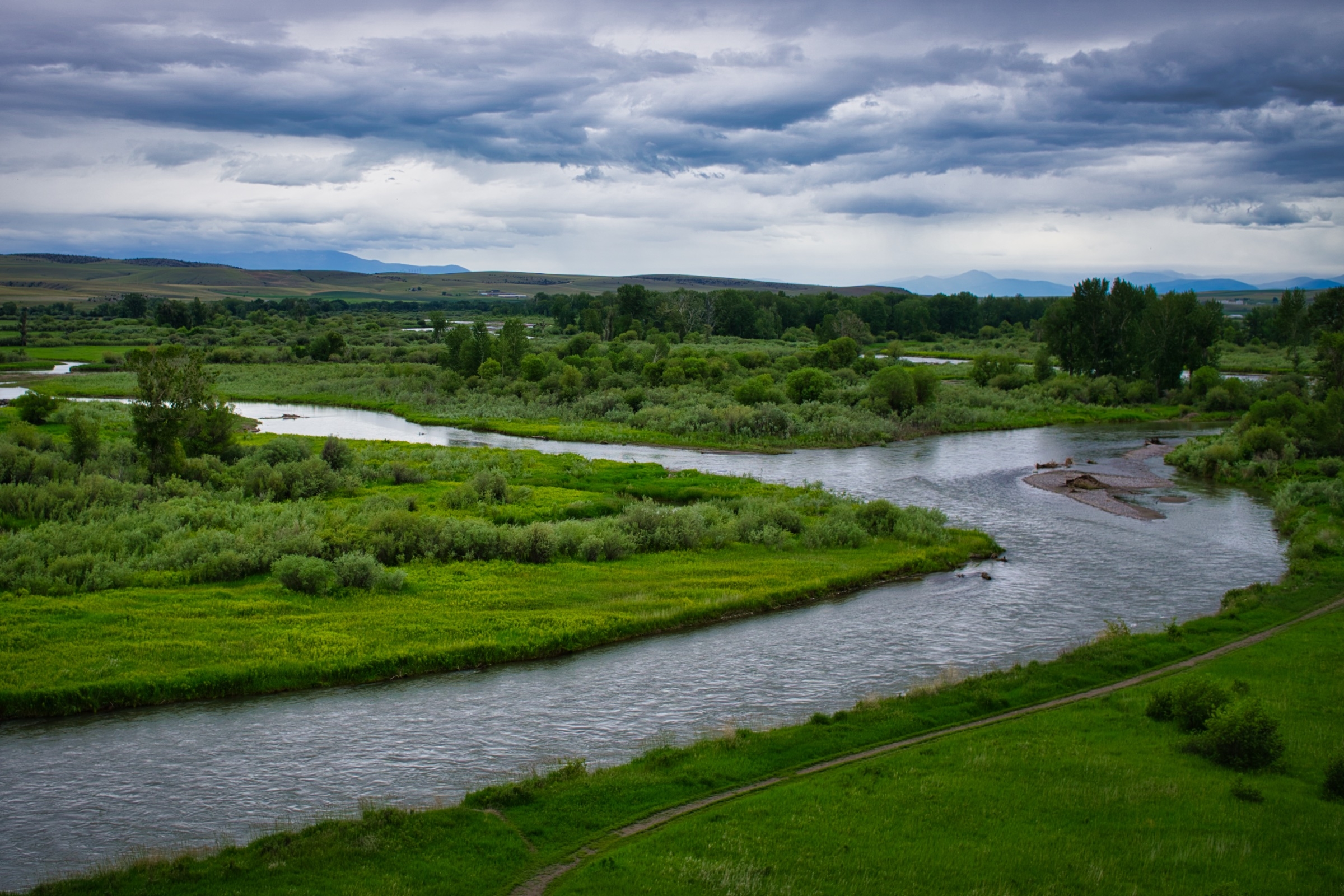 Rivers joining at Missouri Headwaters State Park