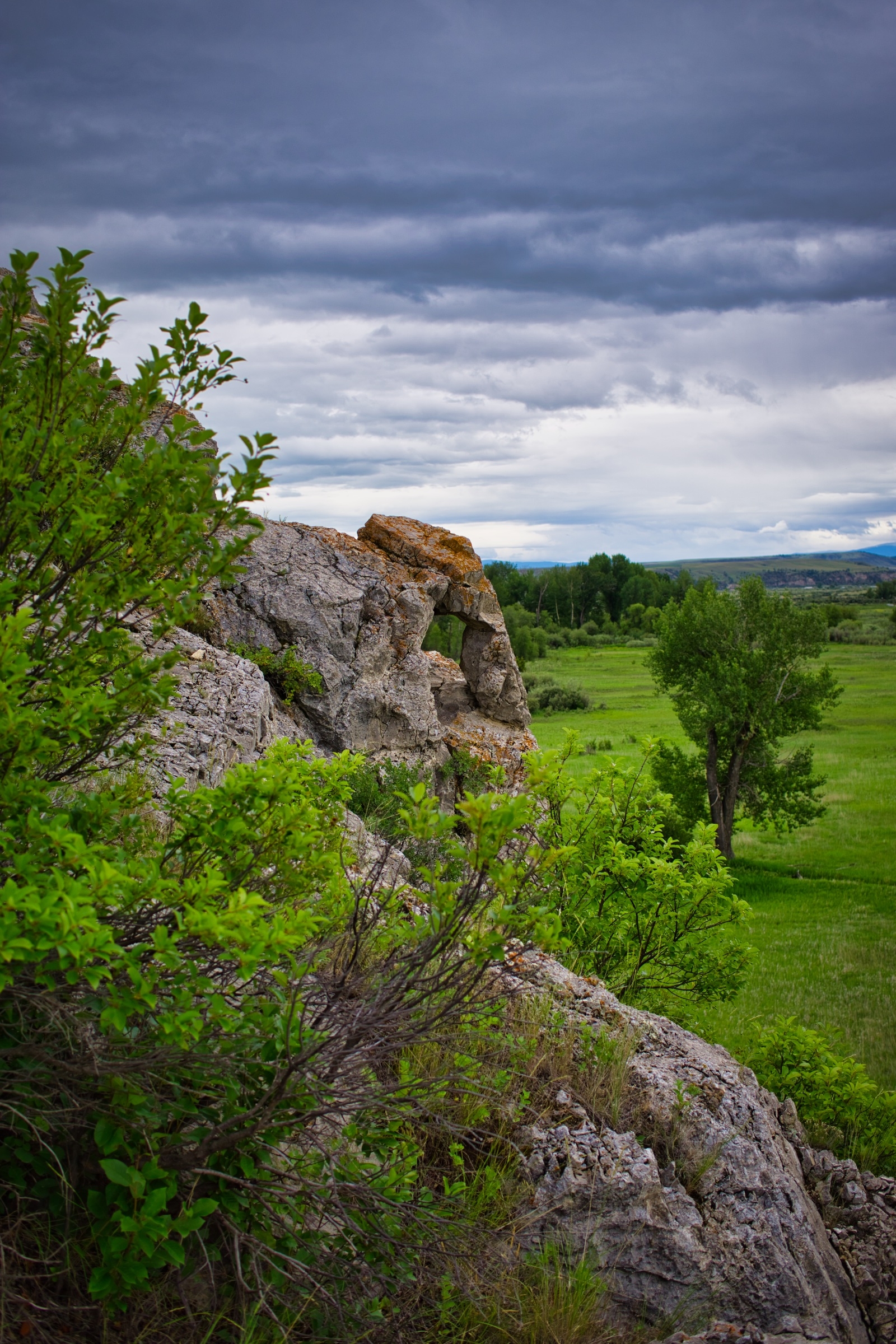 A rock window at Missouri Headwaters State Park