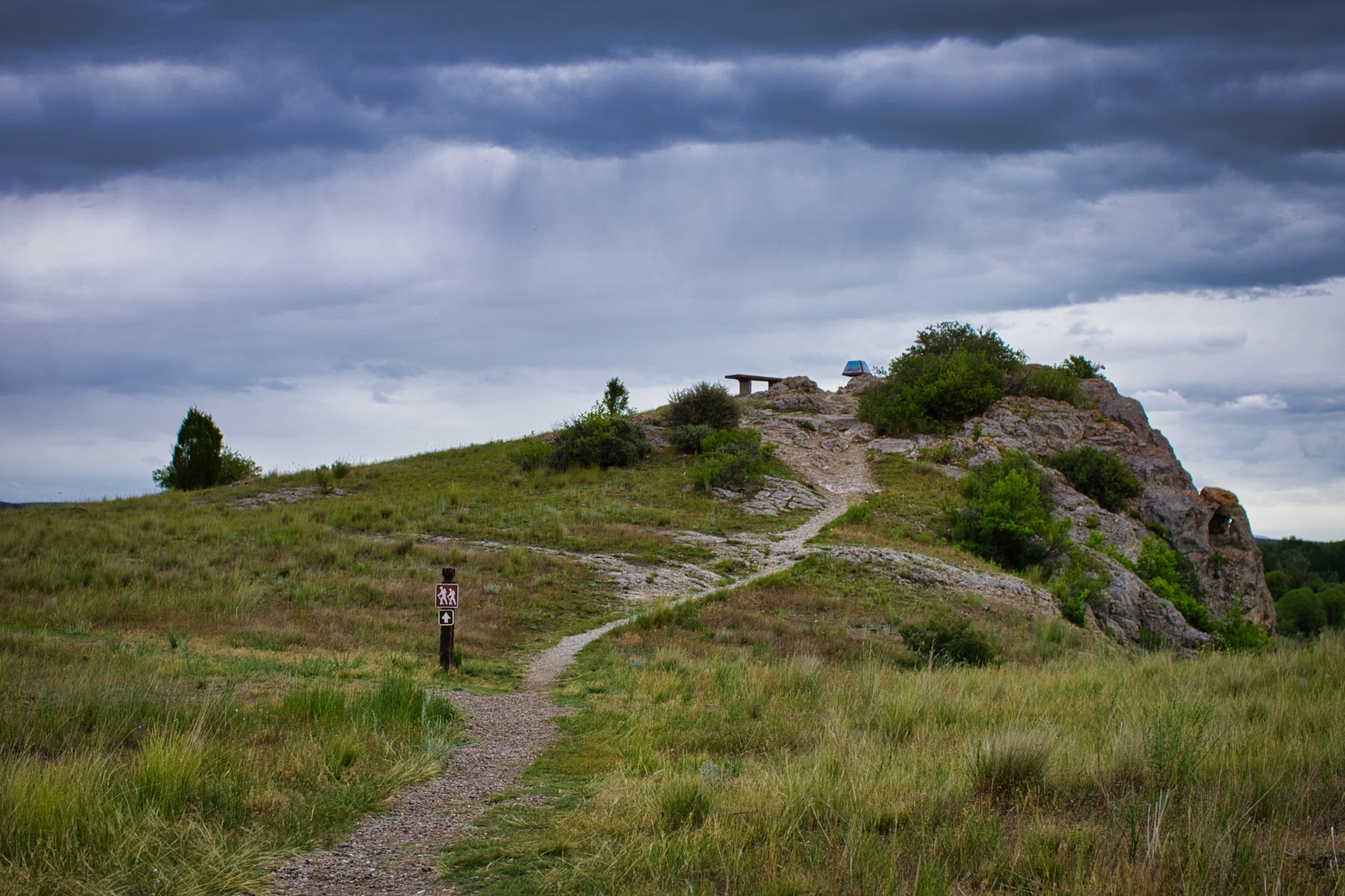 Hiking trail at Missouri Headwaters State Park