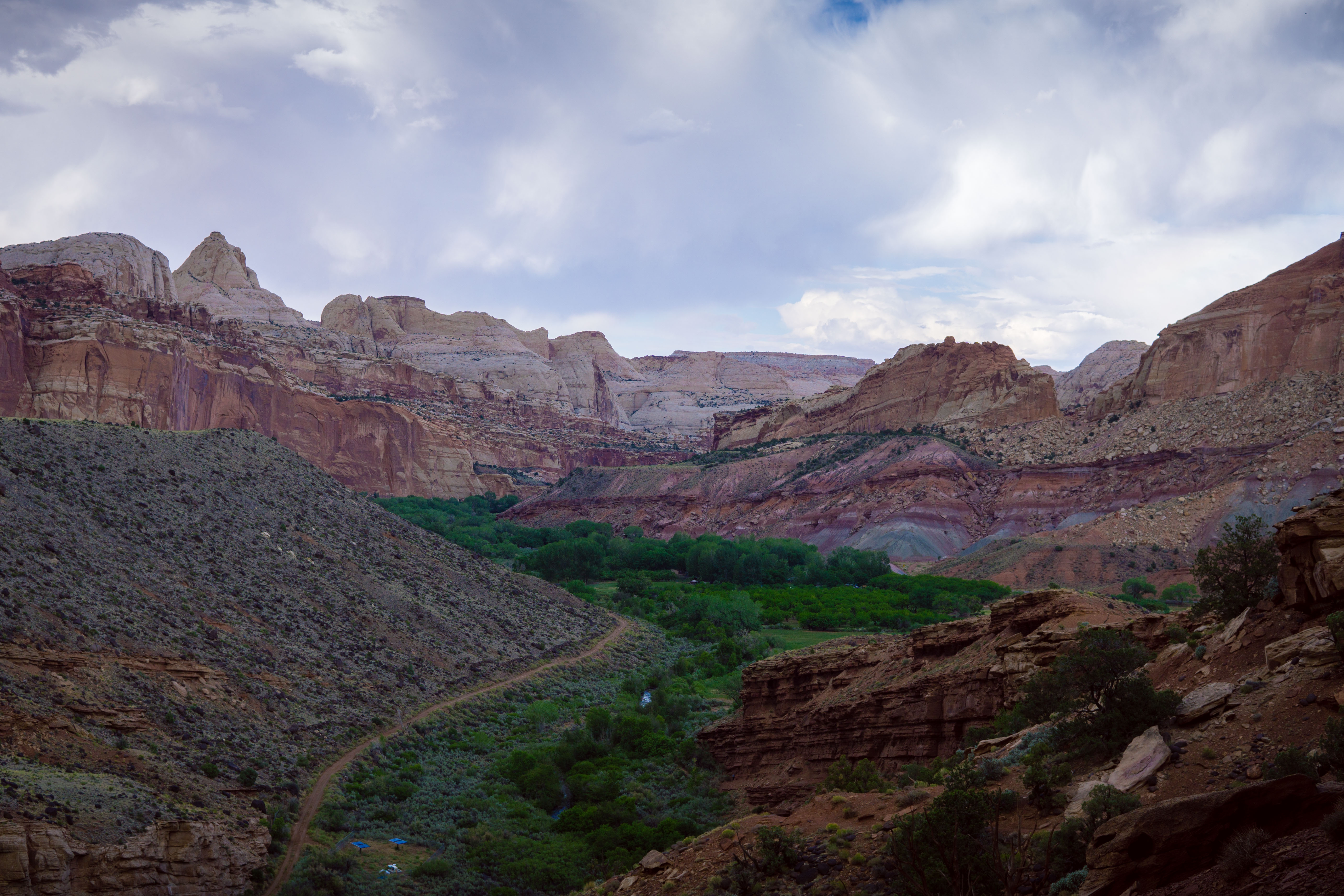 View from Fremont River Trail in Capitol Reef National Park