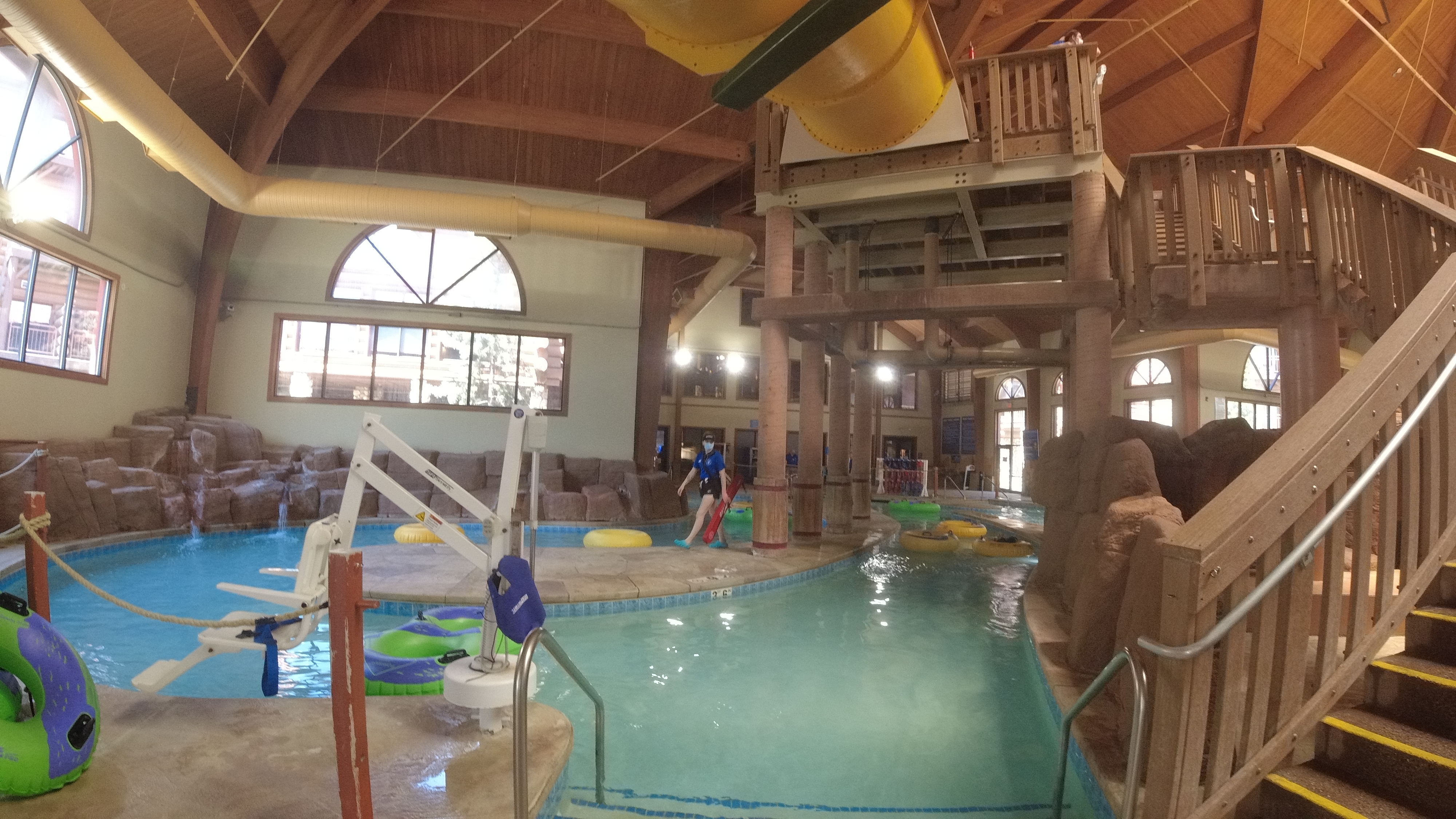 Lazy river at the Great Wolf Lodge at Wisconsin Dells