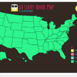 Yellow Van Free 50 State Travel Map