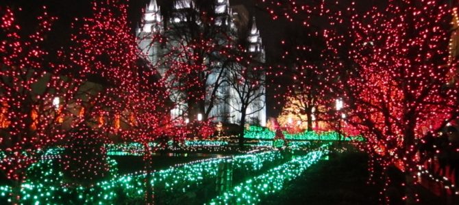 Christmas Lights at Temple Square