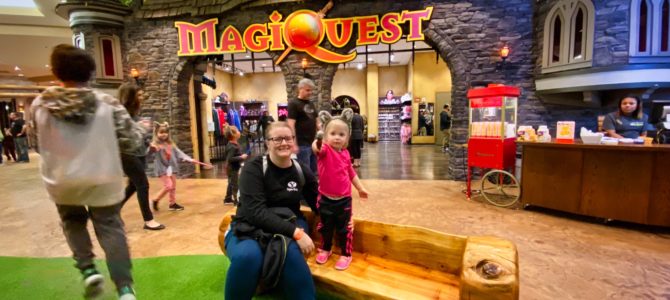 Playing MagiQuest at the Great Wolf Lodge in Colorado Springs